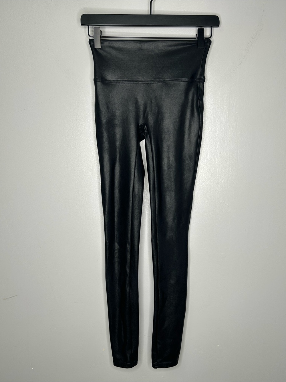Spanx Black Faux Leather Leggings Size S